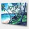 Designart - Tropical Beach In Summer Paradise - Nautical & Coastal Canvas Wall Art Print